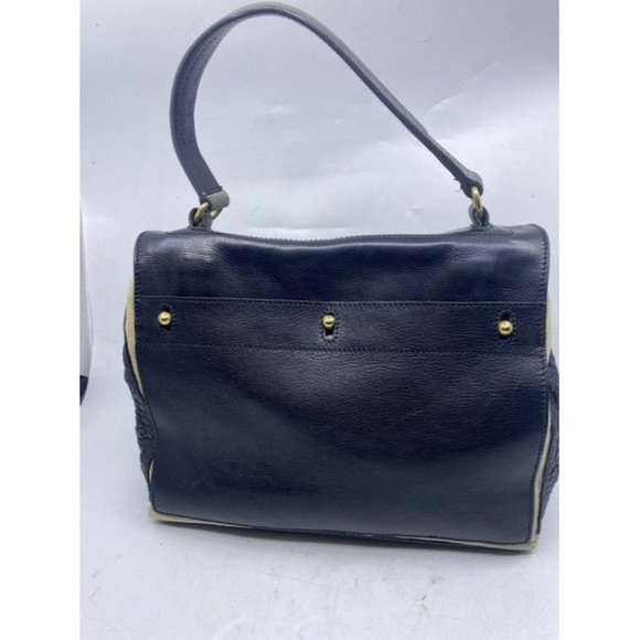 Saint Laurent Muse Two Ysl Embossed Rive Gauge Greenblack Leather Should… - Picture 8 of 11